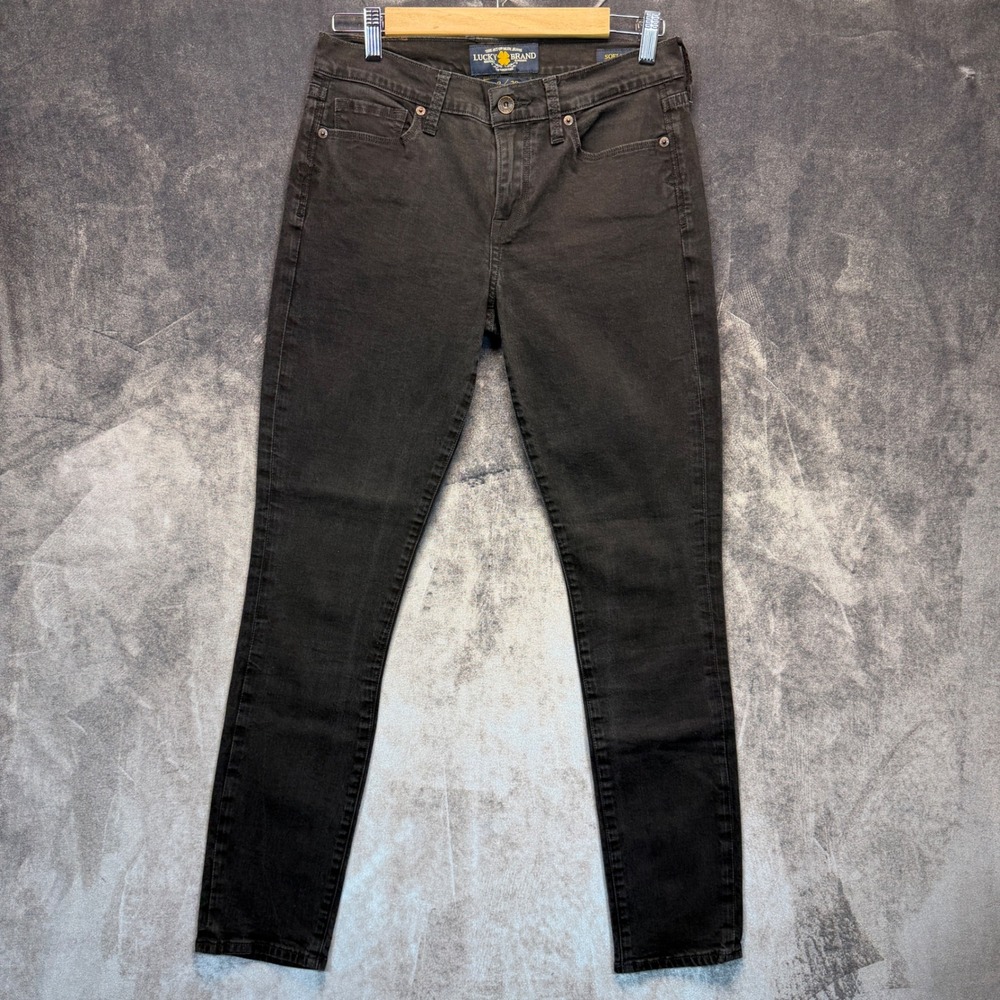 Lucky Brand Sofia Skinny Womens Black Skinny 8/29 Denim Casual Stretch